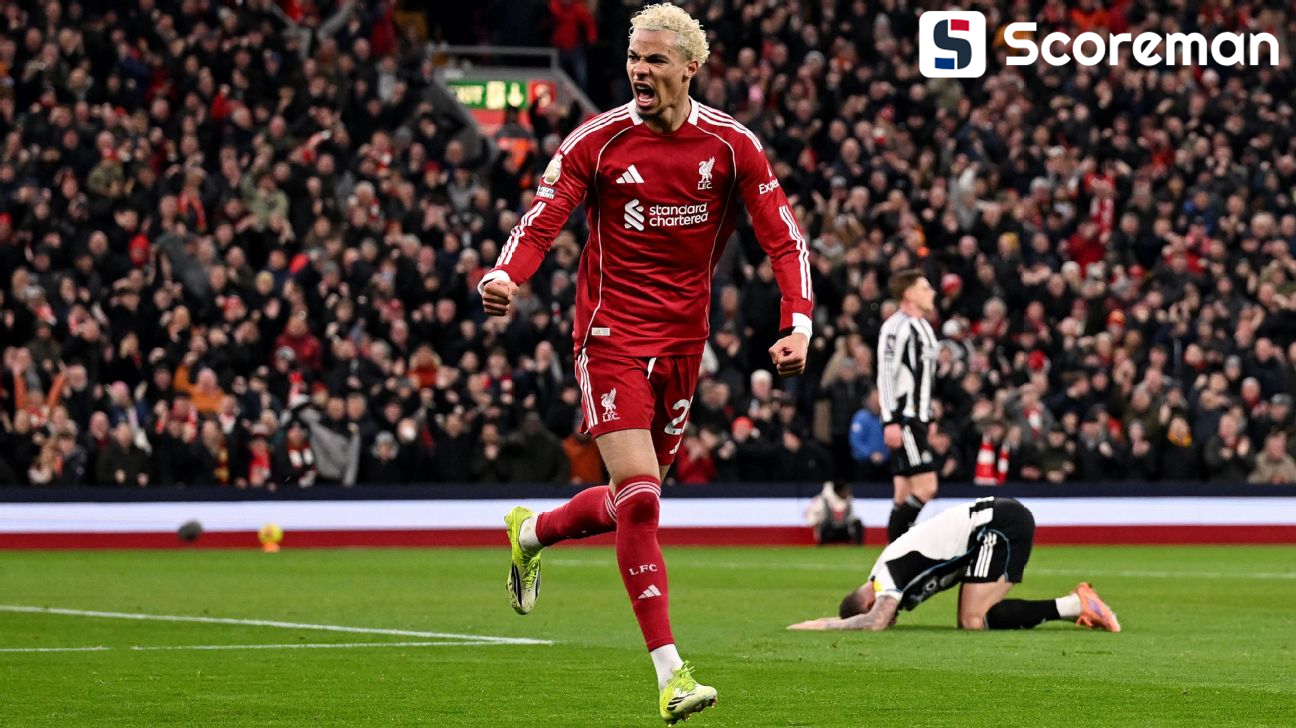 '에키티케·비르츠 맹활약' 리버풀，뉴캐슬전 4-1 대승...5위 도약